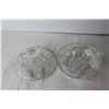 Image 5 : (3) Glass Pieces Bowl, Candy Dish, Tray
