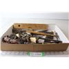 Image 1 : Level + Clamp + (2) Door Hinges + Hardware Misc.