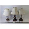 Image 1 : (3) Small Lamps
