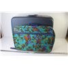 Image 1 : (2) Holiday Hard Shell Suitcase - Flowered Canvas Suitcase