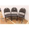 Image 1 : *(3X BID PRICE) (3) Padded Folding Chairs