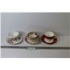 Image 1 : (3) Tea Cups w/Saucers - (Ronisa - Royal Vale - Cauldon)