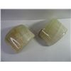 Image 3 : (2) Striped Polished Onyx Book Ends