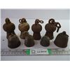 Image 1 : (8) Antique Cast Iron Gate Weight Tassels