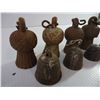 Image 2 : (8) Antique Cast Iron Gate Weight Tassels