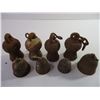 Image 4 : (8) Antique Cast Iron Gate Weight Tassels