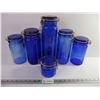 Image 1 : Vintage 80'/90's Cobalt Blue Glass Canister Set (6)