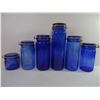 Image 2 : Vintage 80'/90's Cobalt Blue Glass Canister Set (6)