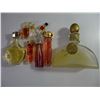 Image 2 : (8) Assorted Perfume Bottles-some empty, Apple Keyboard, Cosmetics Cookbook, and Small Rug 30" long