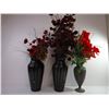 Image 2 : (3) Vases with Dried Flowers