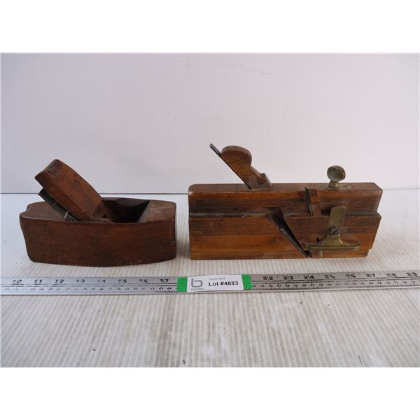 (2) Vintage Wooden Hand Planes