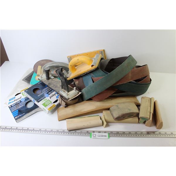 Assorted Sanding Belts - Sanding Pads - Assortment of Hand Sanders