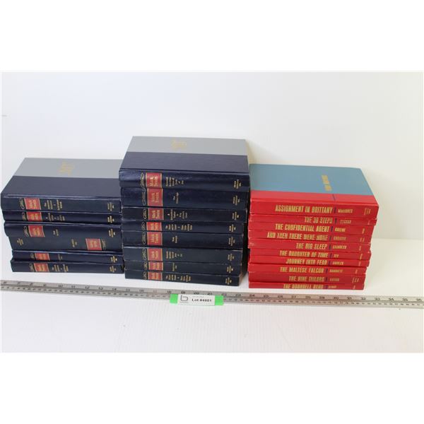 (14) Hard Cover Mark Twain Stories - (10) Hard Cover Stories (thriller)