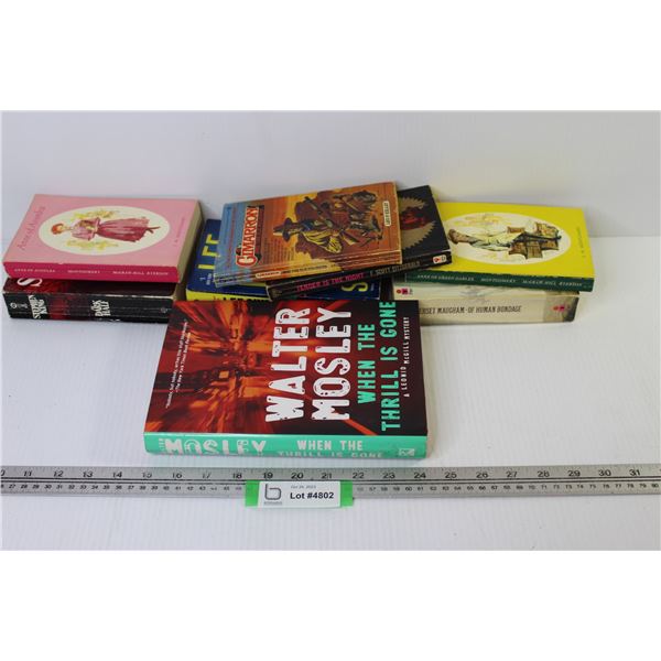 (8) Books - Anne of Green Gables - Cimarron - Stephen King - Walter Mosey