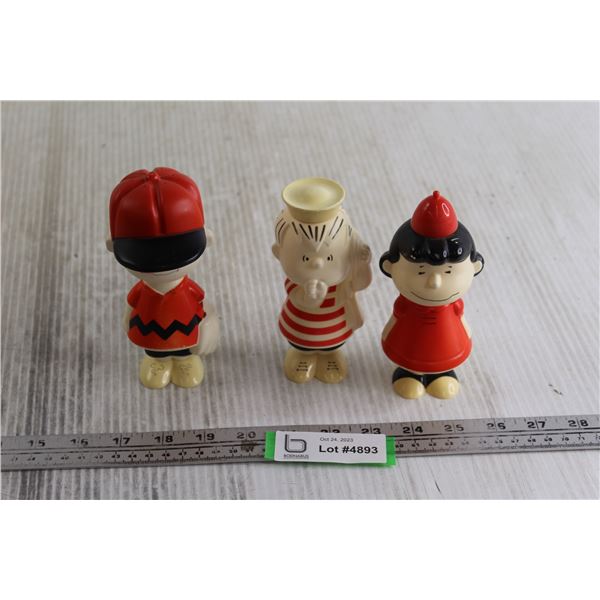 (3) Peanuts Charlie Brown Bath Bottles