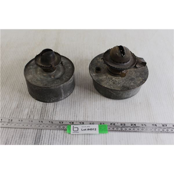 (2) Kerosene Lamp Burners