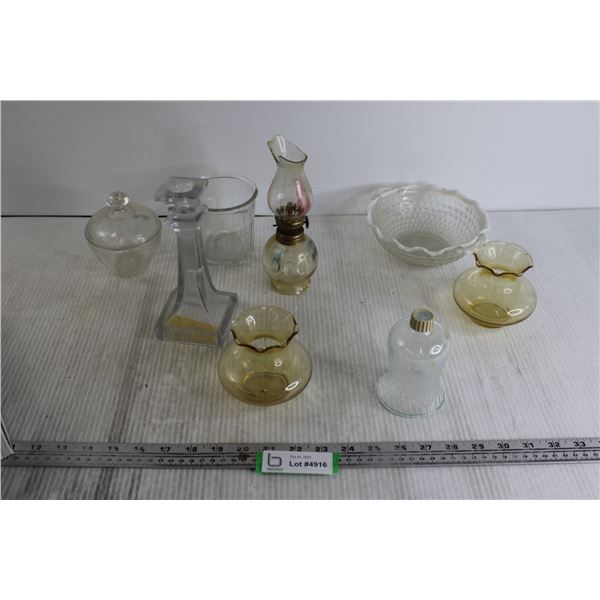 Dotted Bowl with Rim, Candleholder, Misc.