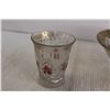 Image 2 : (2) Flower-Patterned Glasses, Flower-Patterned Bowl