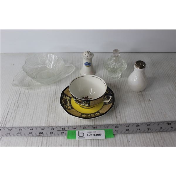 Tea Cup and Saucer, Salt and Pepper Shakers, Misc.