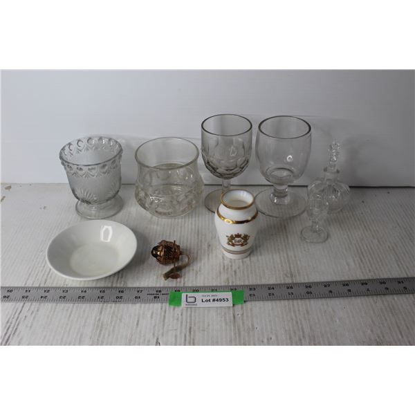 Assorted Glass Items