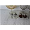 Image 4 : Assorted Glass Cups and Dishes, Salt and Pepper Shakers