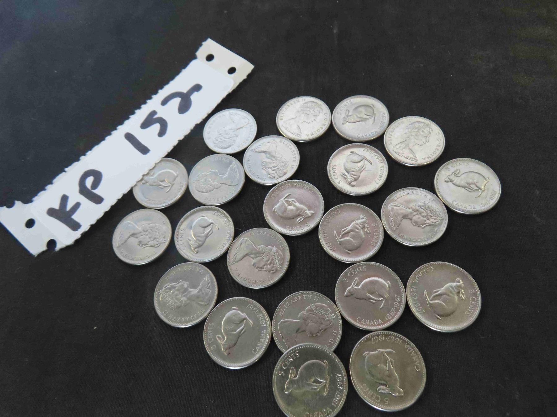 22 Canada 1967 Rabbit Nickels - McSherry Auction Service Ltd.