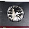 Image 2 : #24 CANADA SILVER $5 COIN PROOF ALBERTA 1905-2005