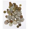 #68 LARGE LOT OF ASSORTED COINS FOREIGN CURRENCY