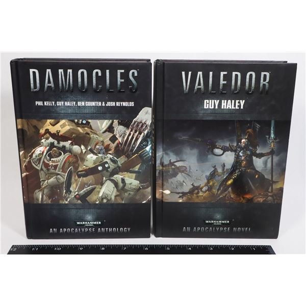 #111 2 BOOKS WARHAMMER 40K VALEDOR DAMOCLES