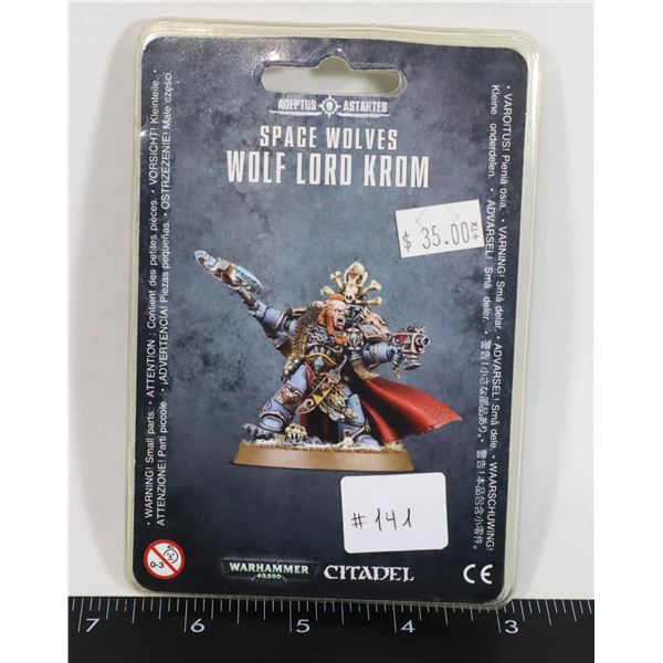 #141 SEALED WARHAMMER 40K WOLF LORD KROM 2015