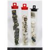 #150 SET OF 3 ROLE PLAYING GAME DICE IN TUBES INC.