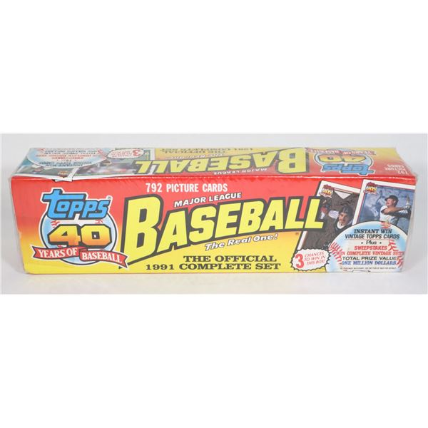 #265 SEALED TOPPS 1991 MLB BASEBALL CARDS COMPLETE