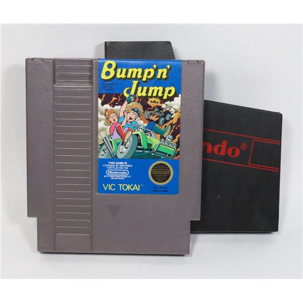 #416 NINTENDO NES BUMP' N' JUMP GAME IN SLEEVE