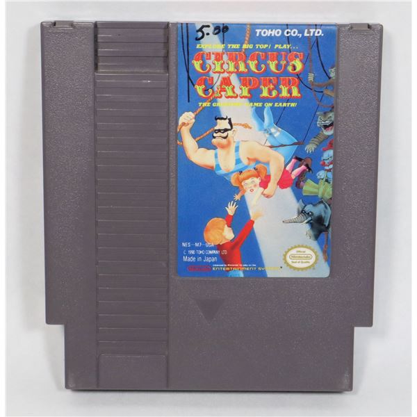 #420 NINTENDO NES CIRCUS CAPER GAME