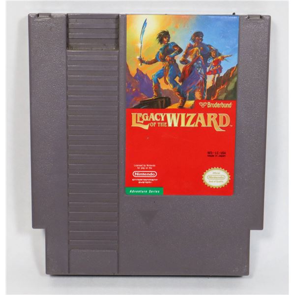 #423 NINTENDO NES LEGECY OF THE WIZARD GAME