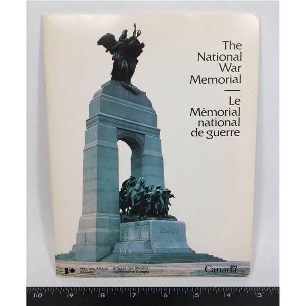 #623 BOOK NATIONAL WAR MEMORIAL VETERANS AFFAIRS