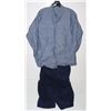 Image 1 : #626 VIETNAM WAR ERA USN SHIRT + PANTS BLUE 1960'S