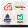 Image 1 : #642 NHL LOT OF 4 LARGE VINTAGE BUTTONS CAPITALS