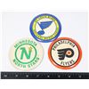 Image 1 : #643 NHL LARGE VINTAGE BUTTONS PHILADELPHIA FLYERS