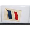 Image 1 : #668 ANTIQUE SILK CARD FRANCE FLAG EARLY 1900'S