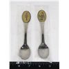 Image 1 : #671 1990S TETLEY TEA CHARACTER SPOON LOT OF 2