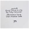 Image 2 : #675 MODERN ACRITA GOOD THINGS IN LIFE PLATE W/