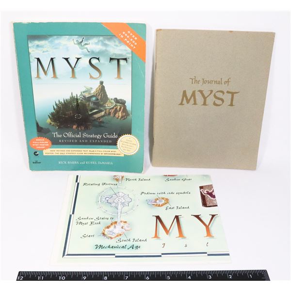 #693 MYST VIDEO GAME STRATEGY GUIDE + JOURNAL