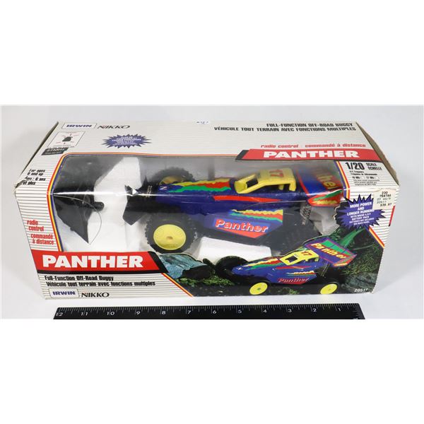 BOXED IRWIN NIKKO PANTHER RC CAR 1980'S W/ REMOTE