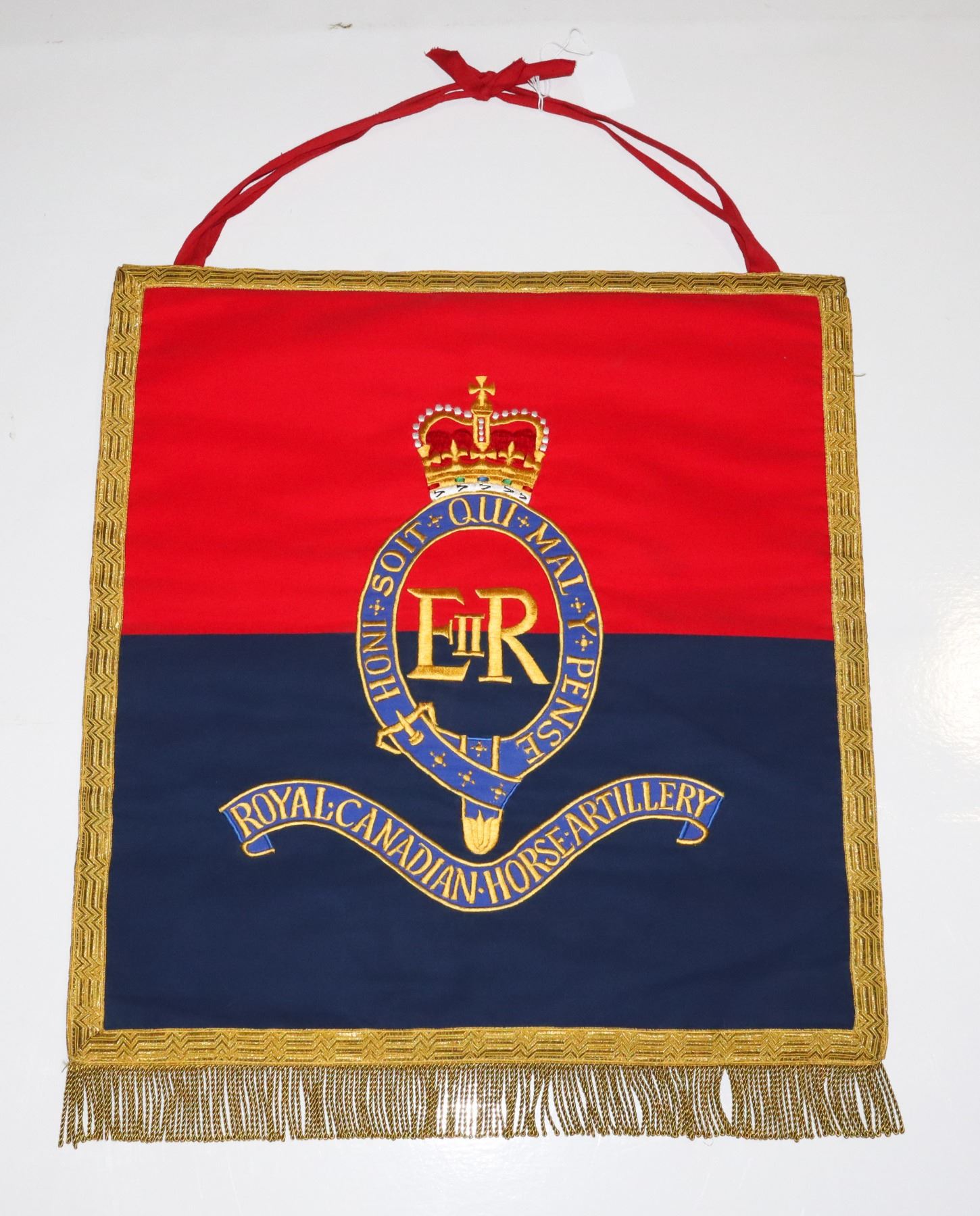 ROYAL CANADIAN HORSE ARTILLERY BANNER 2 SIDED GOOD