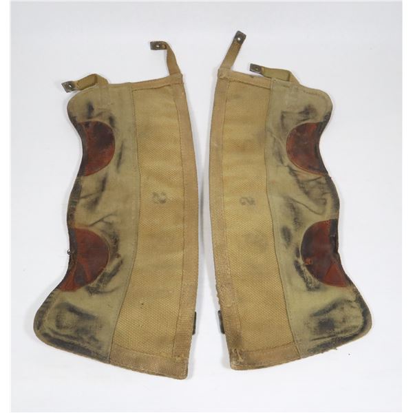 WW2 CANADIAN WEBGEAR GAITERS PAIR