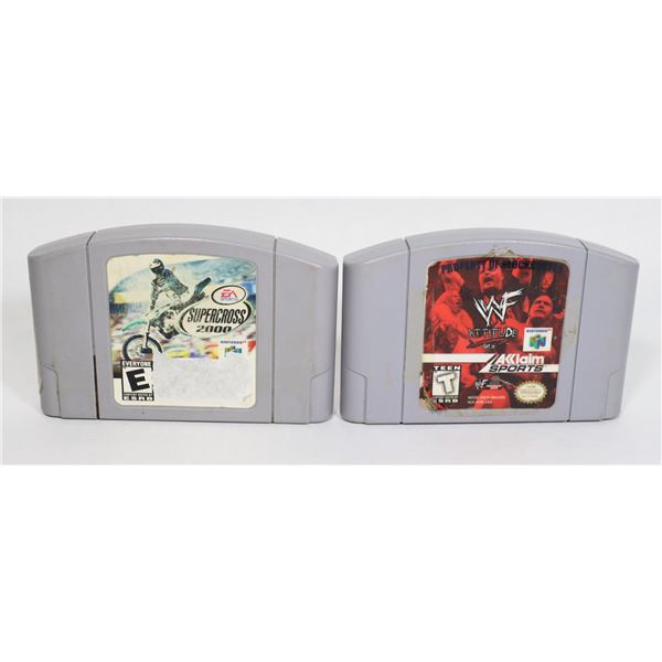 PAIR WORN LABEL REQUIRE RESTORATIONN64 GAMES