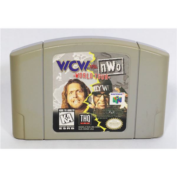 FOR PARTS N64 GAME  WCW VS NOW WORLD TOUR