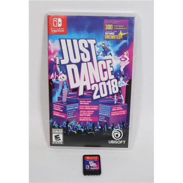 NINTENDO SWITCH JUST DANCE 2018 IN CASE GAME