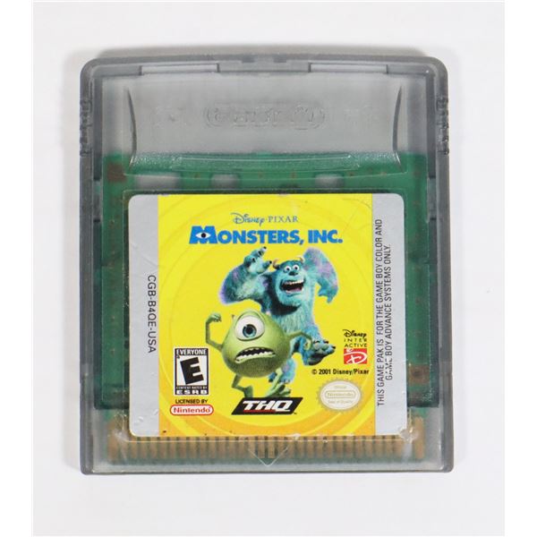 NINTENDO GAME BOY GAME MONSTERS INC